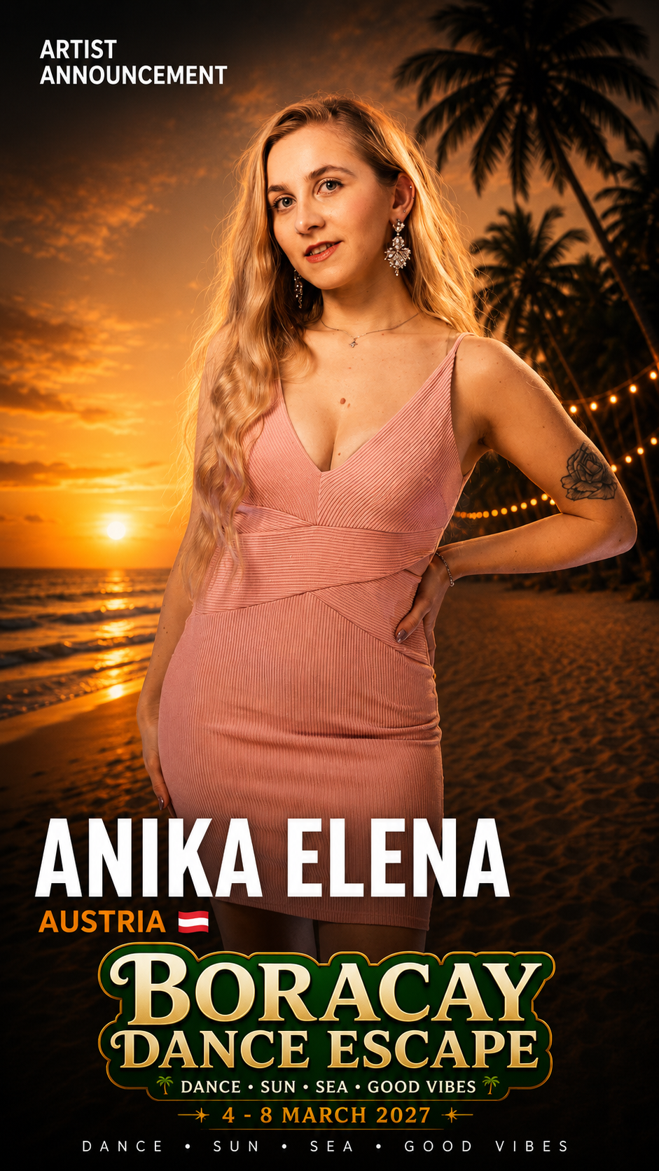 Anika.Elena from Austria, Tarraxo and Douceur teacher at Boracay Dance Escape