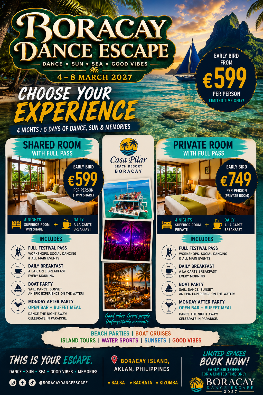 Full pass and accommodation offer